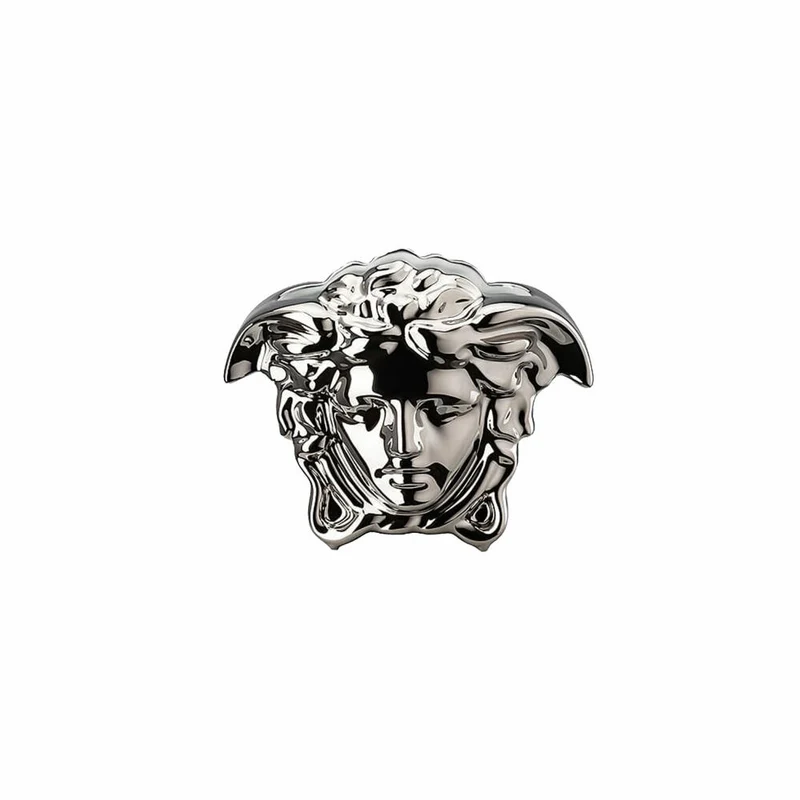 Rosenthal Versace Vase Medusa Grande Silver, Porzellan, 9 cm, 14493-426174-26009