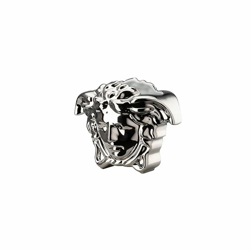 Rosenthal Versace Vase Medusa Grande Silver, Porzellan, 9 cm, 14493-426174-26009