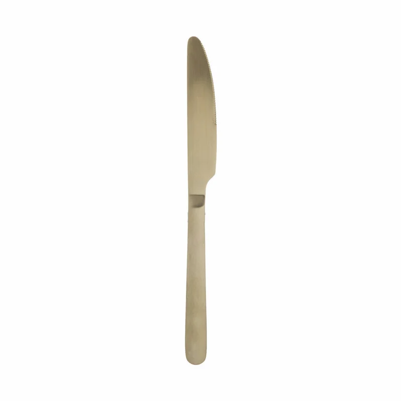SG Secret de Gourmet Besteck-Set Green Harmony 24-tlg., Essbesteck für 6 Personen, Edelstahl, Goldfarben, 173746