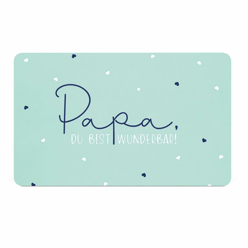 PPD Papa D@H Tray, Frühstücksbrettchen, Brettchen, Frühstück, Resopal, Petrol / Türkis, 14.3 x 23.3 cm, 586002076