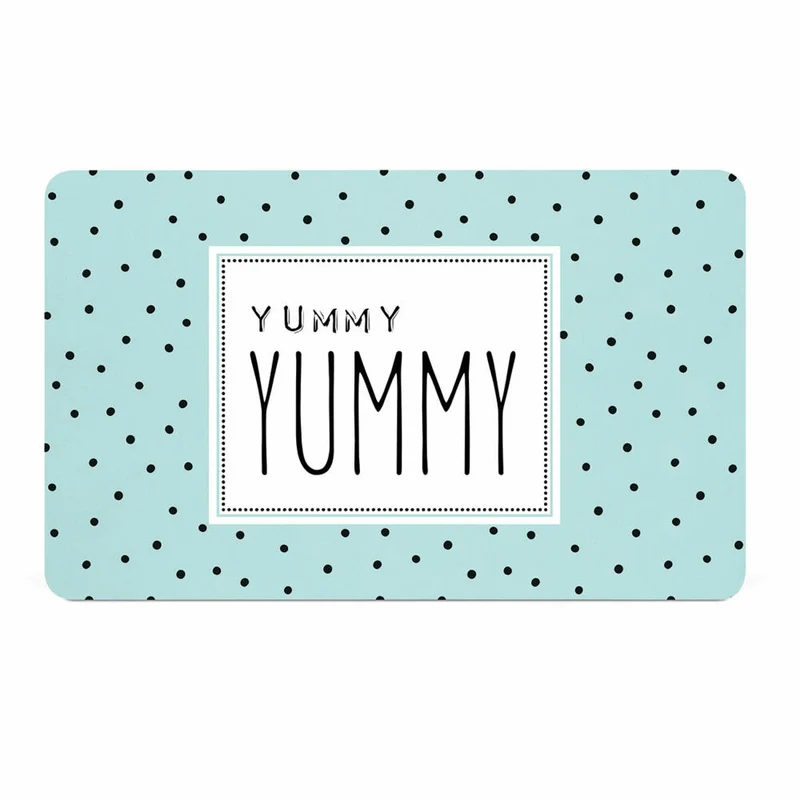 PPD Yummy Yummy D@H Tray, Frühstücksbrettchen, Brettchen, Frühstück, Resopal, Petrol / Türkis, 14.3 x 23.3 cm, 586002078