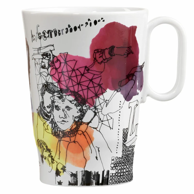 Ritzenhoff Kaffeetasse Genussklasse 004, Lenka Kühnertová, Porzellan, 335 ml, 3731004