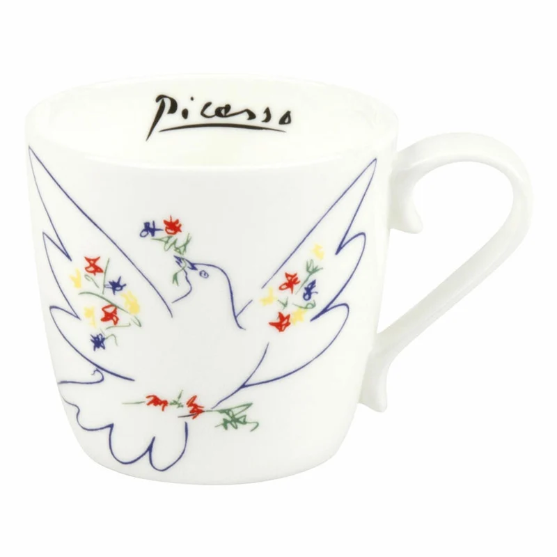 Könitz Picasso La Colombe Du Festival Becher, Tasse, Kaffeetasse, Bone China, Taube, 415 ml, 11 2 057 1992