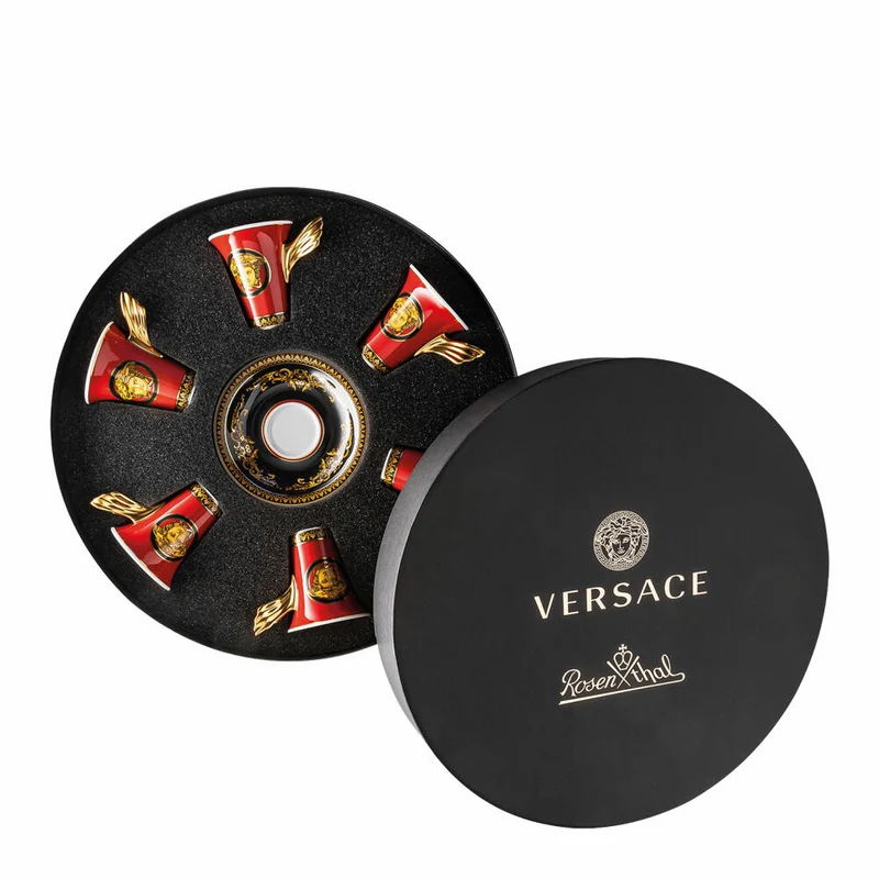 Rosenthal Versace Espresso-/Mokkatassen 6er-Set Medusa, Porzellan, 90 ml, 19300-409605-29254