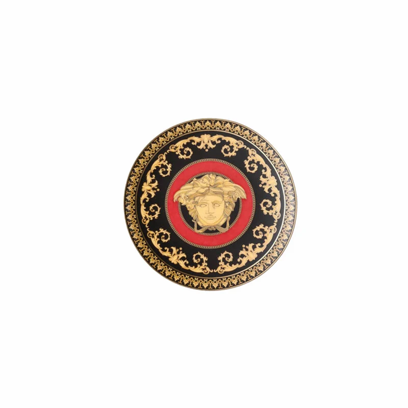 Rosenthal Versace Teller Medusa, Porzellan, 10 cm, 11280-409605-10850