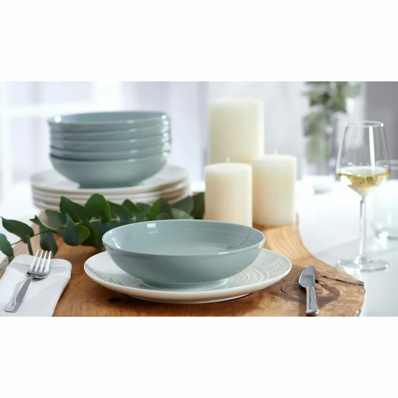 Ritzenhoff & Breker Kombiset Suomi, 12-tlg., Kombiservice, Geschirrset, Service, Porzellan, Cremeweiß, 318555
