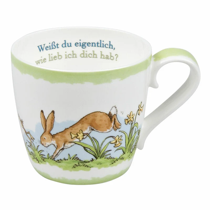 Könitz Weißt Du Eigentlich Becher, Frühling, Tasse, Kaffeetasse, Bone China, Hasen, 415 ml, 11 2 057 1531