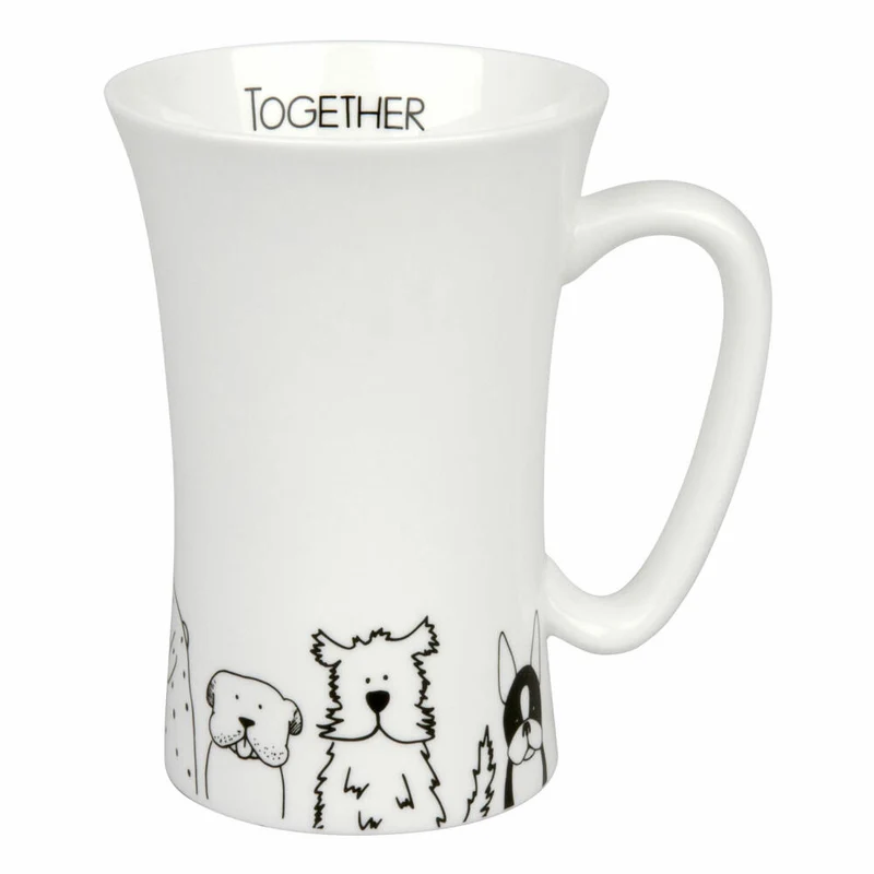 Könitz Funny Dogs Mega Mug, Becher, Tasse, Riesentasse, Bone China, Hunde, 630 ml, 11 2 016 2076