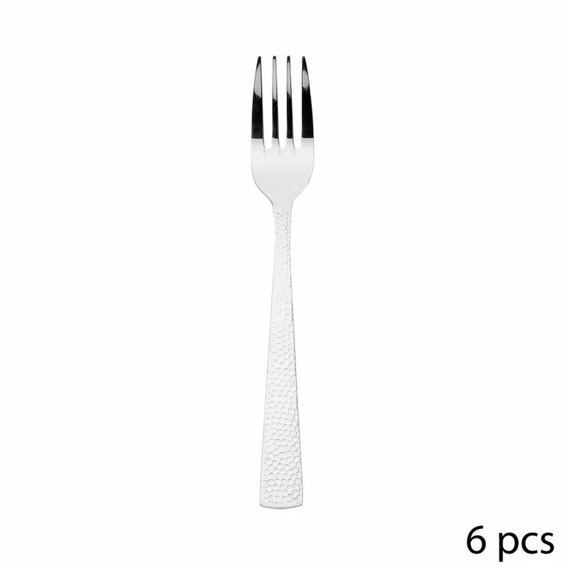 SG Secret de Gourmet Besteck-Set D Oro 24-tlg., Essbesteck, Strukturierter Griff, Edelstahl, 134854
