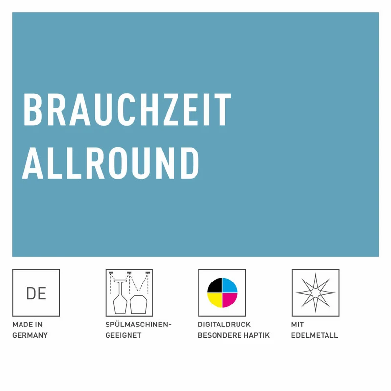 Ritzenhoff Allround-Glas 2er-Set Brauchzeit 004, Petra Mohr, Kristallglas, 630 ml, 3781004