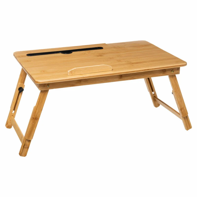 5five Simply Smart Serviertablett mit ausklappbaren Beinen, Schneidebrett, Schreibunterlage, Bambus, 54 x 34 cm, 179717