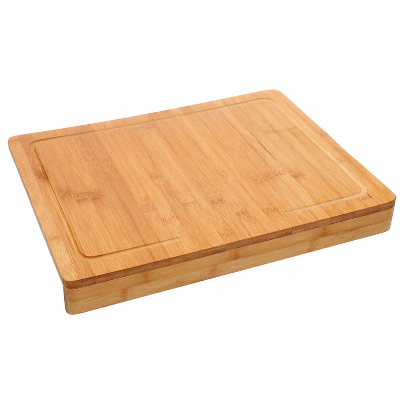 5five Simply Smart Schneidebrett mit Kantenauflage, Küchenbrett, Bambus, 45 x 34 cm, 540744114