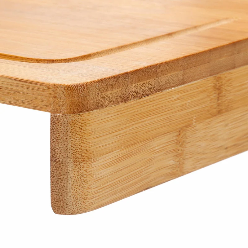 5five Simply Smart Schneidebrett mit Kantenauflage, Küchenbrett, Bambus, 45 x 34 cm, 540744114