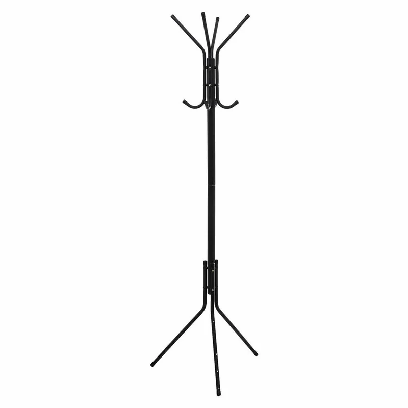 5five Simply Smart Standgarderobe mit 8 Haken, Garderobenständer, Metall, Schwarz, 1.72 m, 105490