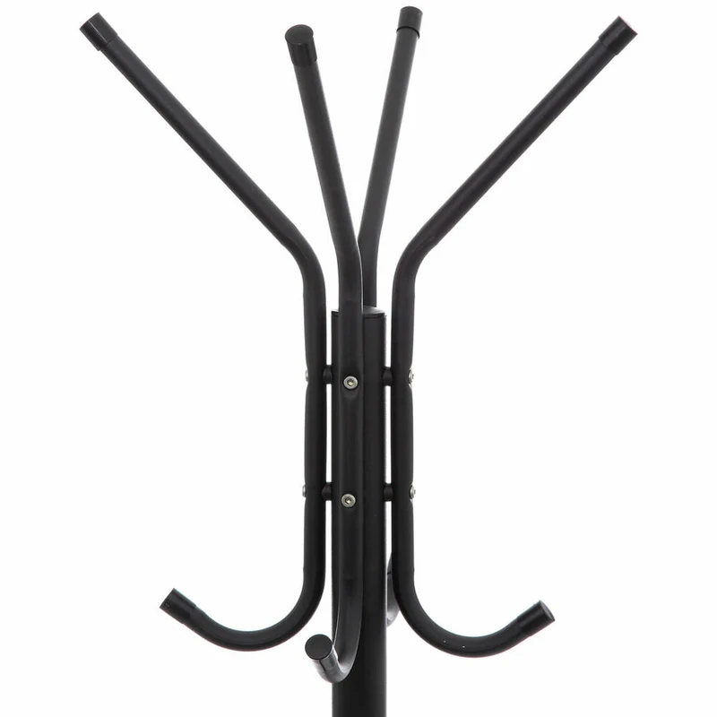 5five Simply Smart Standgarderobe mit 8 Haken, Garderobenständer, Metall, Schwarz, 1.72 m, 105490