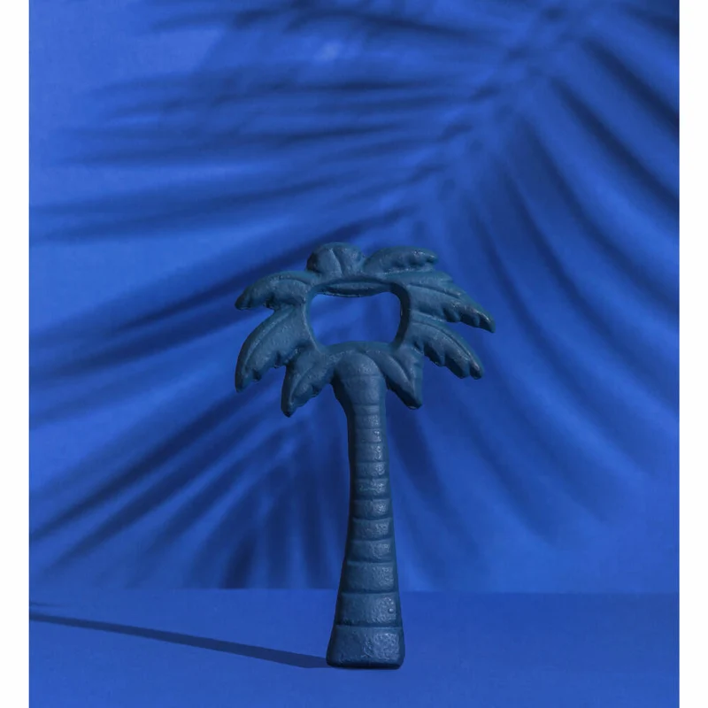 Donkey Products Pacific Palm Flaschenöffner, Bieröffner, Palmen Öffner, Eisen, Blau, 12 cm, 200594