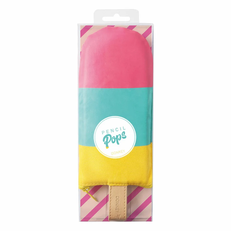 Donkey Products Pencil Pops Tutti Frutti, Federmäppchen, Mäppchen, Stift Tasche, Baumwolle, Poliyester, Bunt, 21 cm, 400409