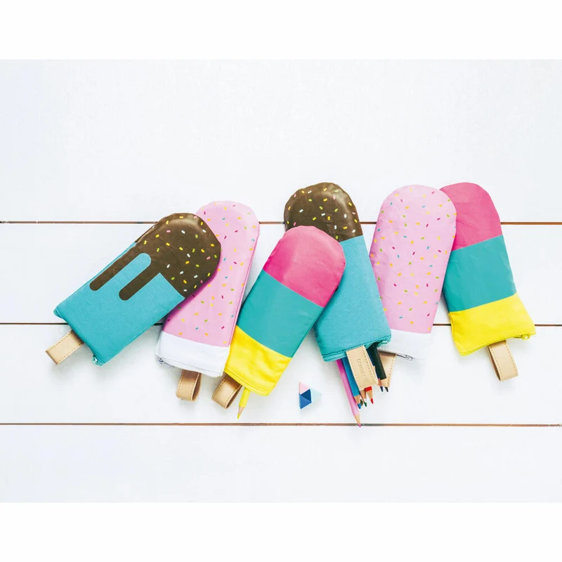 Donkey Products Pencil Pops Tutti Frutti, Federmäppchen, Mäppchen, Stift Tasche, Baumwolle, Poliyester, Bunt, 21 cm, 400409