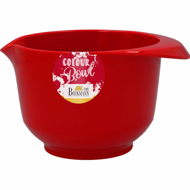 Birkmann Colour Bowl Rühr- und Servierschüssel, Rührschüssel, Schüssel, Melaminharz, Rot, 750 ml, 708754
