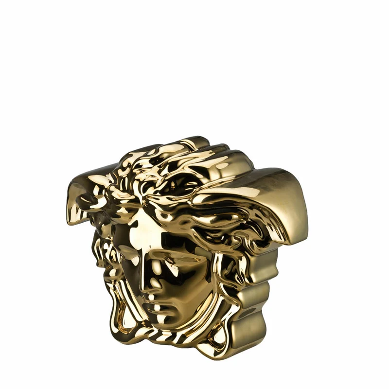 Rosenthal Versace Spardose Break the bank Gold, Porzellan, 14.5 cm, 14469-426157-27980