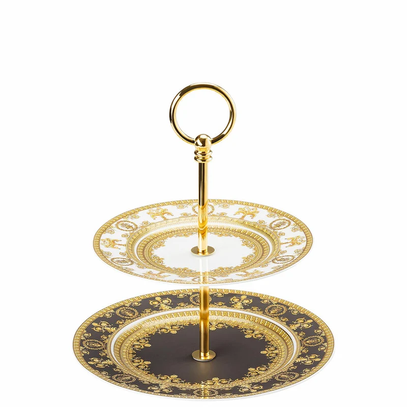 Rosenthal Versace Etagere 2-tlg. I Love Baroque, Materialmix, 27 cm, 19325-403651-25316