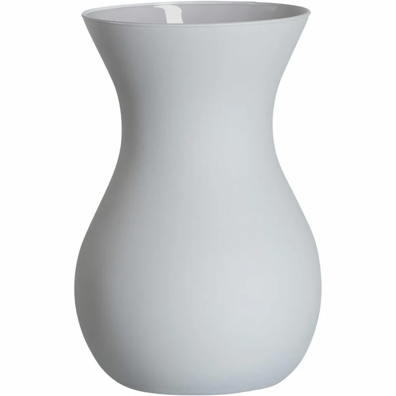 Ritzenhoff & Breker Vase Annalena, Blumenvase, Dekovase, Tischvase, Glas, Grau Matt, 18 cm, 816723
