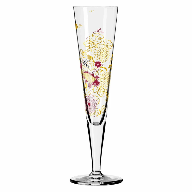 Ritzenhoff Champagnerglas Goldnacht 023, Kathrin Stockebrand, Kristallglas, 205 ml, 1071023