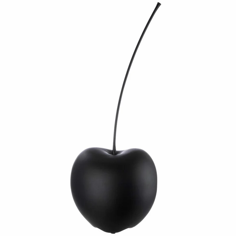 Gilde Kirsche Celebration, Dekoration, Dekoobjekt, Skulptur, Keramik, Matt Schwarz, H 90 cm, 56501