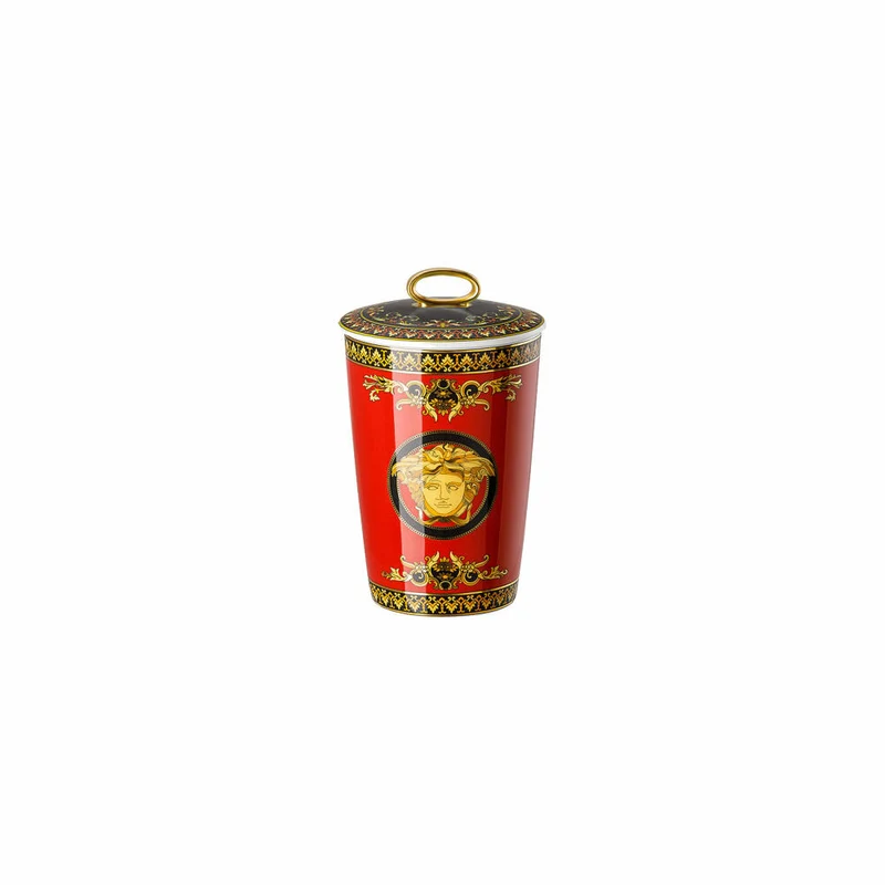 Rosenthal Versace Tischlicht 2-tlg. mit Duftwachs Medusa, Materialmix, 14 cm, 14402-409605-24868