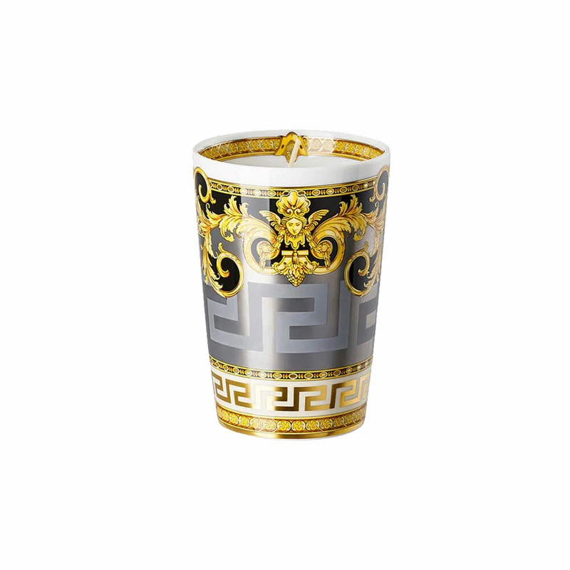 Rosenthal Versace Tischlicht 2-tlg. mit Duftwachs Prestige Gala, Materialmix, 14 cm, 14402-403637-24868