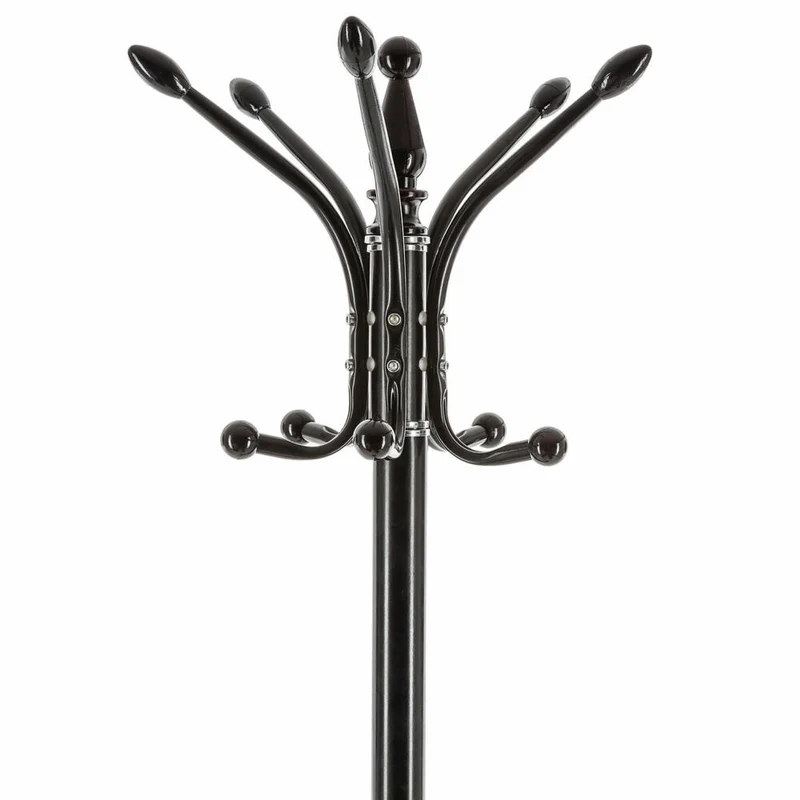 5five Simply Smart Standgarderobe mit 14 Haken und Schirmständer, Garderobenständer, Marmor, Metall, Schwarz, 116861