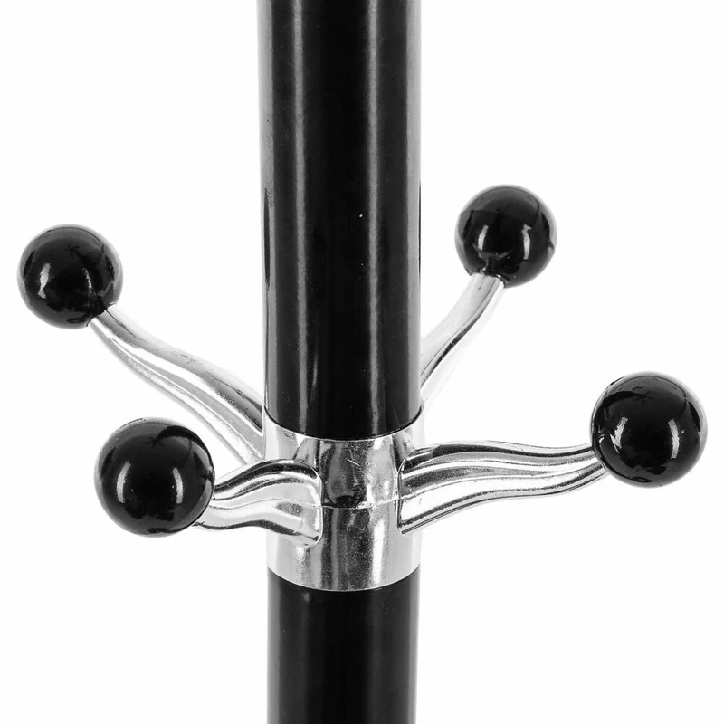 5five Simply Smart Standgarderobe mit 14 Haken und Schirmständer, Garderobenständer, Marmor, Metall, Schwarz, 116861