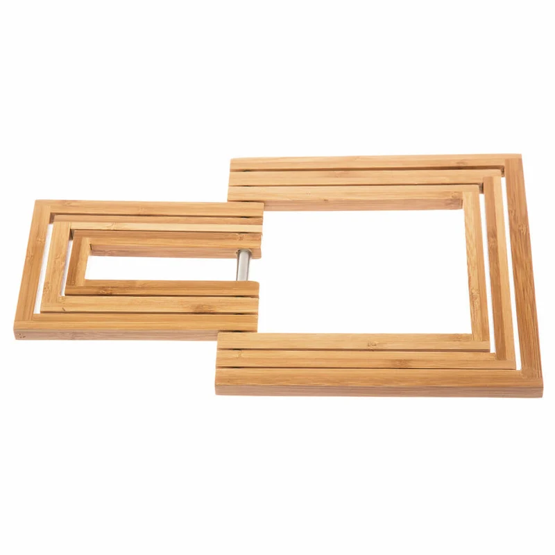 5five Simply Smart Ausklappbarer Untersetzer, Topf- und Pfannenuntersetzer, Bambus, max. 34.5 x 19 cm, 150086