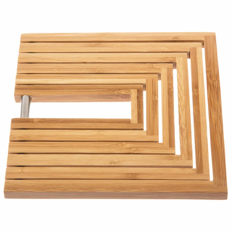 5five Simply Smart Ausklappbarer Untersetzer, Topf- und Pfannenuntersetzer, Bambus, max. 34.5 x 19 cm, 150086