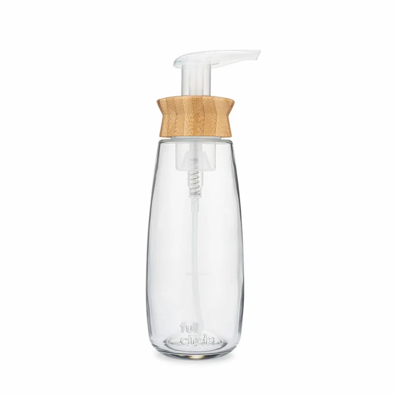 Full Circle Home Seifenspender Foamance, Dosierspender, Glas, Bambus, 450 ml, FC21141W