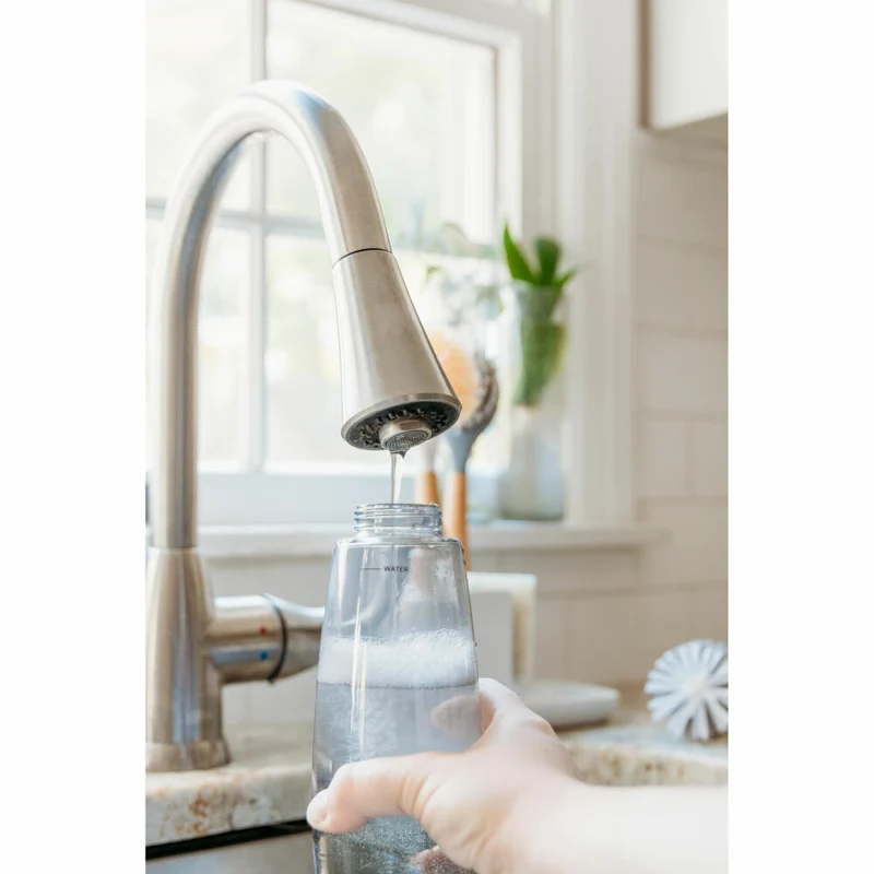 Full Circle Home Seifenspender Foamance, Dosierspender, Glas, Bambus, 450 ml, FC21141W
