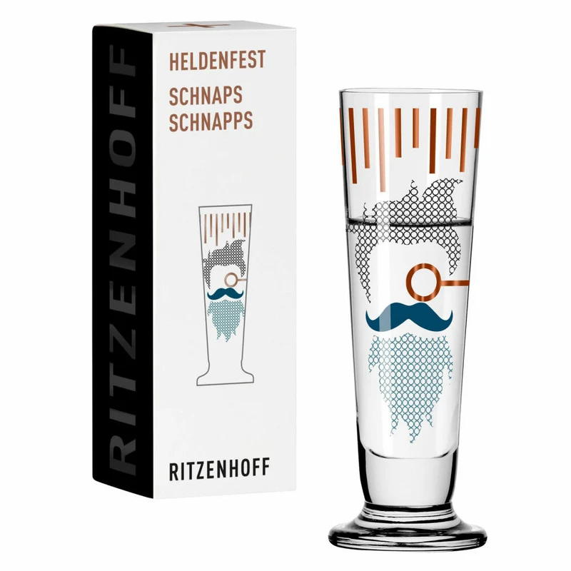 Ritzenhoff Schnapsglas Heldenfest 010, Christine Kordes, Kristallglas, 52 ml, 1061010