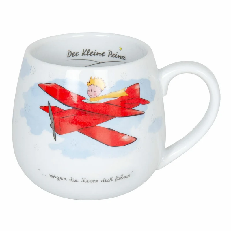Könitz Der Kleine Prinz Flugzeug Kuschelbecher, Becher, Tasse, Kaffeetasse, Porzellan, Kleiner Prinz, 400 ml, 11 1 143 2316