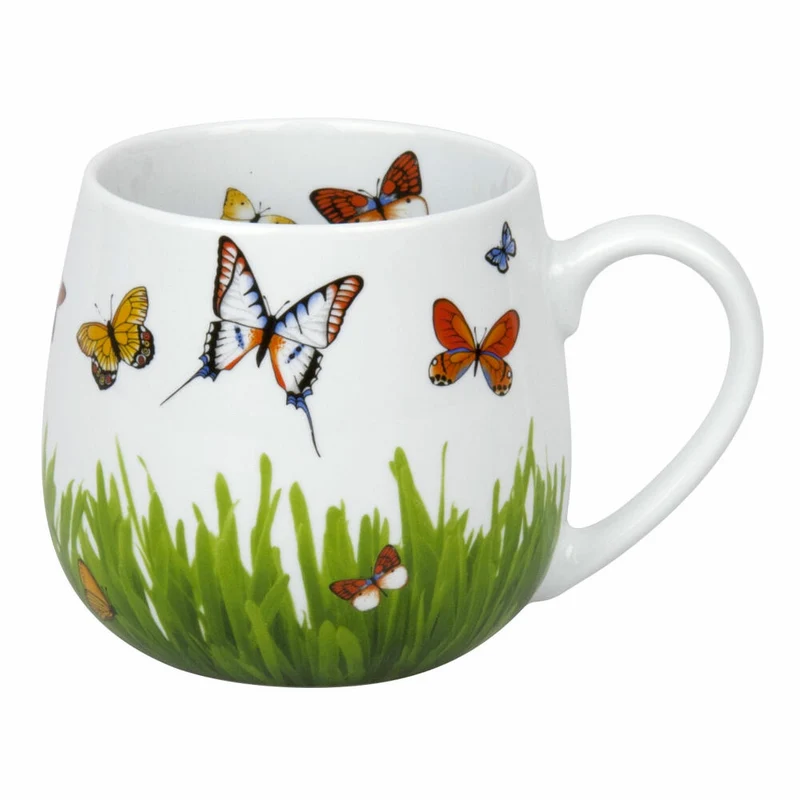 Könitz Schmetterlingswiese Kuschelbecher, Becher, Tasse, Kaffeetasse, Porzellan, Schmetterlinge, 420 ml, 11 1 143 2277