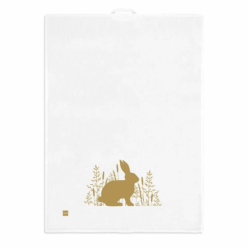 PPD Pure Easter gold kitchen towel, Küchenhandtuch, Geschirrtuch, Handtuch, Leinen / Baumwolle, 70 x 50 cm, 185500877