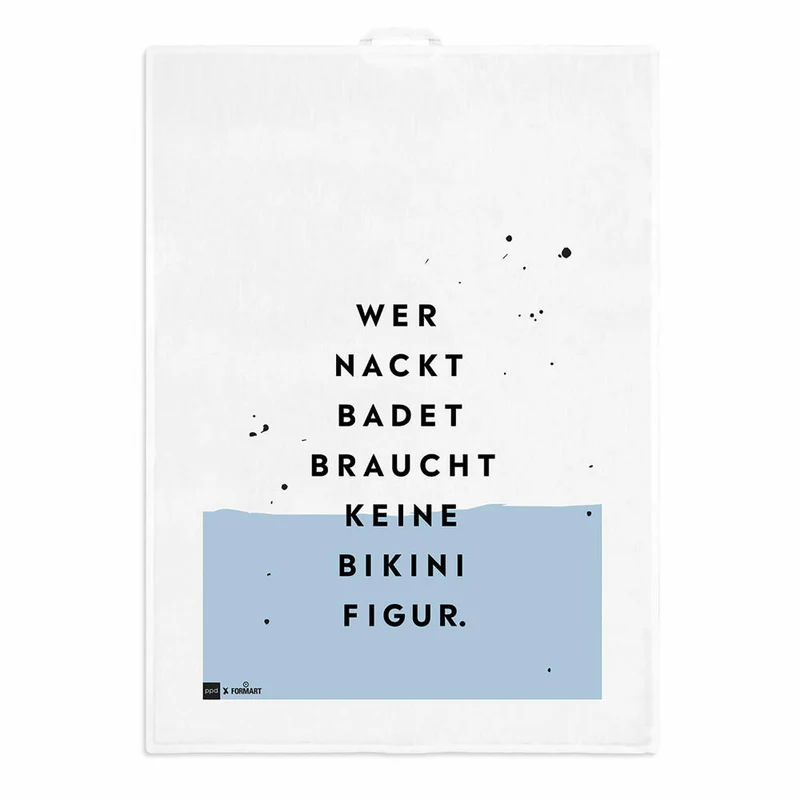 PPD Bikinifigur kitchen towel, Küchenhandtuch, Geschirrtuch, Handtuch, Leinen / Baumwolle, 70 x 50 cm, 185501488