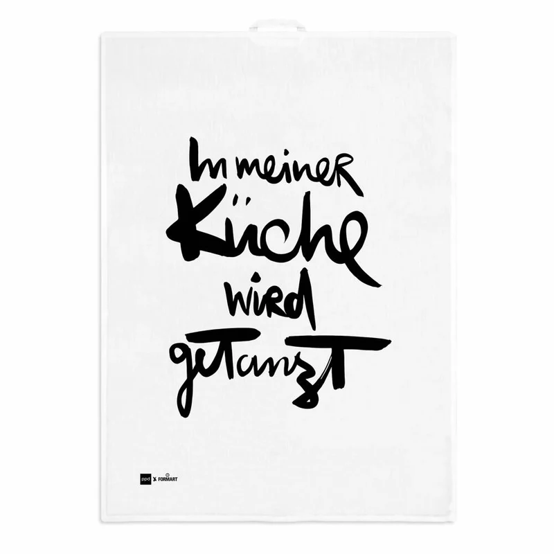 PPD Wird getanzt kitchen towel, Küchenhandtuch, Geschirrtuch, Handtuch, Leinen / Baumwolle, 70 x 50 cm, 185502038