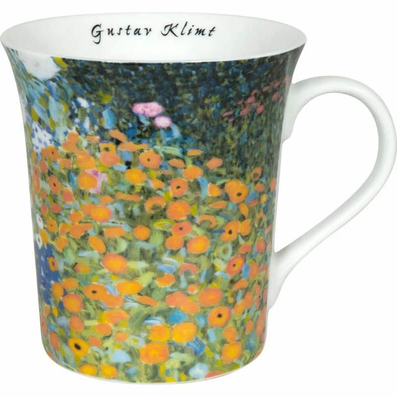 Könitz Les Fleurs Klimt Becher, Jardin de Ferme, Tasse, Kaffeetasse, Porzellan, Les Fleurs Klimt, 410 ml, 11 1 100 0688