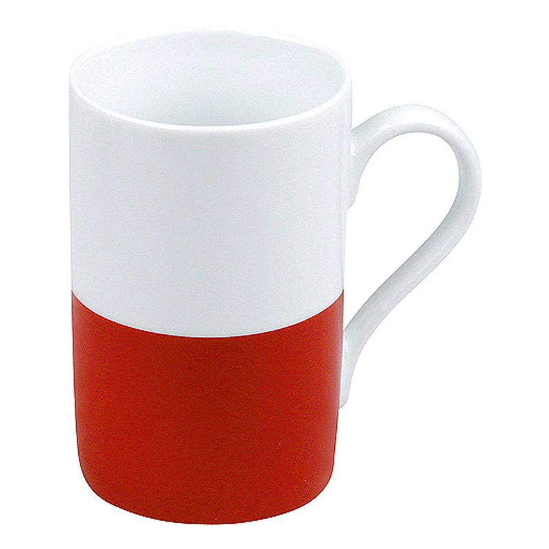 Könitz Flaggenbecher Polen, Becher, Tasse, Kaffeetasse, Porzellan, Polnische Flagge, 310 ml, 11 1 003 0972