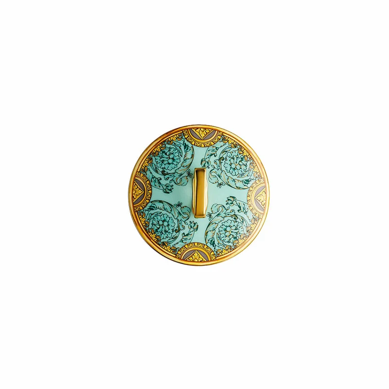 Rosenthal Versace Tischlicht 2-tlg. mit Duftwachs Scala Palazzo Verde, Materialmix, 14 cm, 14402-403664-24868