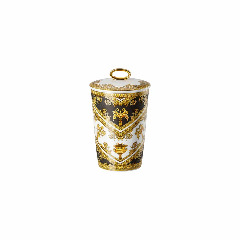 Rosenthal Versace Tischlicht 2-tlg. mit Duftwachs I Love Baroque, Materialmix, 14 cm, 14402-403651-24868