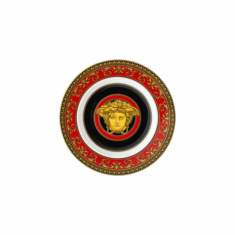 Rosenthal Versace Brotteller Medusa, Porzellan, 18 cm, 19300-409605-10218