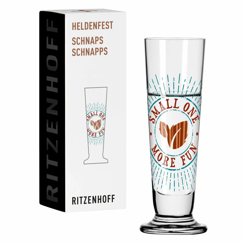 Ritzenhoff Schnapsglas Heldenfest 012, Rebecca Buss, Kristallglas, 52 ml, 1061012