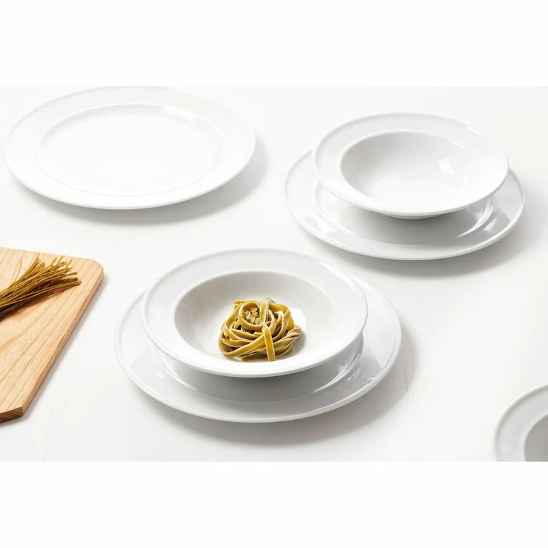 Ritzenhoff & Breker Tafelset Simple, 8-tlg., Tafelservice, Geschirrset, Service, Porzellan, Weiß, 420838