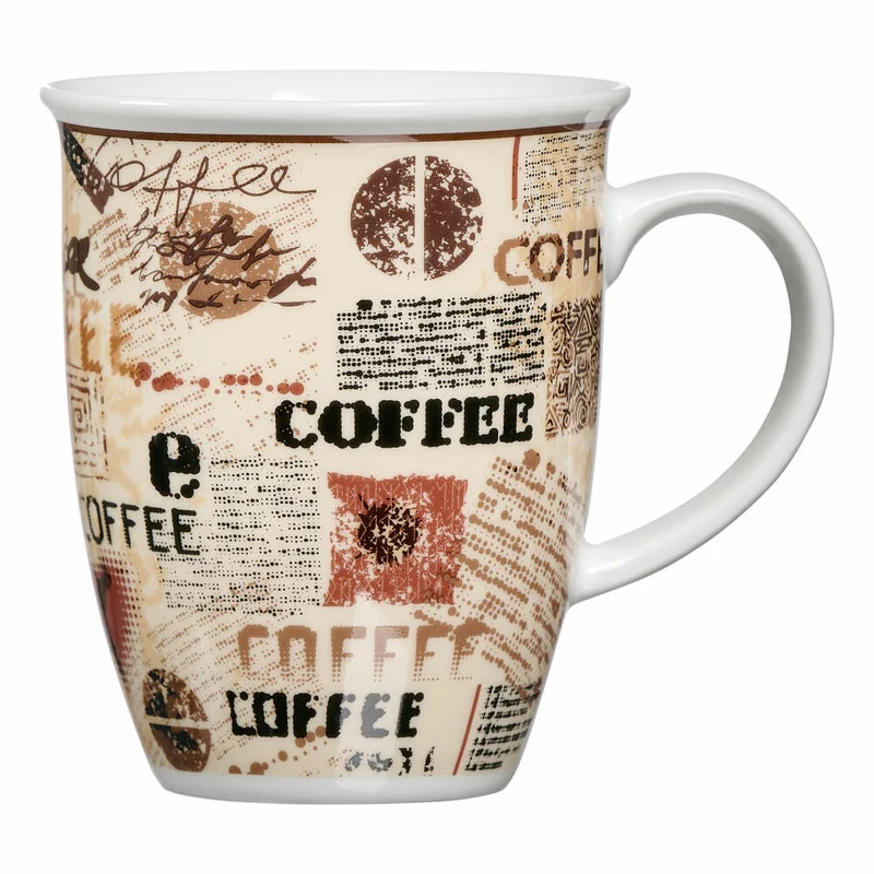 Ritzenhoff & Breker Becher Crema, Kaffeebecher, Teetasse, Kaffee Tasse, Porzellan, Beige, 320 ml, 422085
